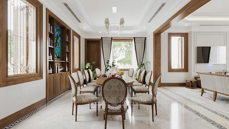 Để tạo nên một không gian ăn uống đẹp mắt, hãy trang trí phòng ăn bằng sản phẩm nội thất gỗ cao cấp.